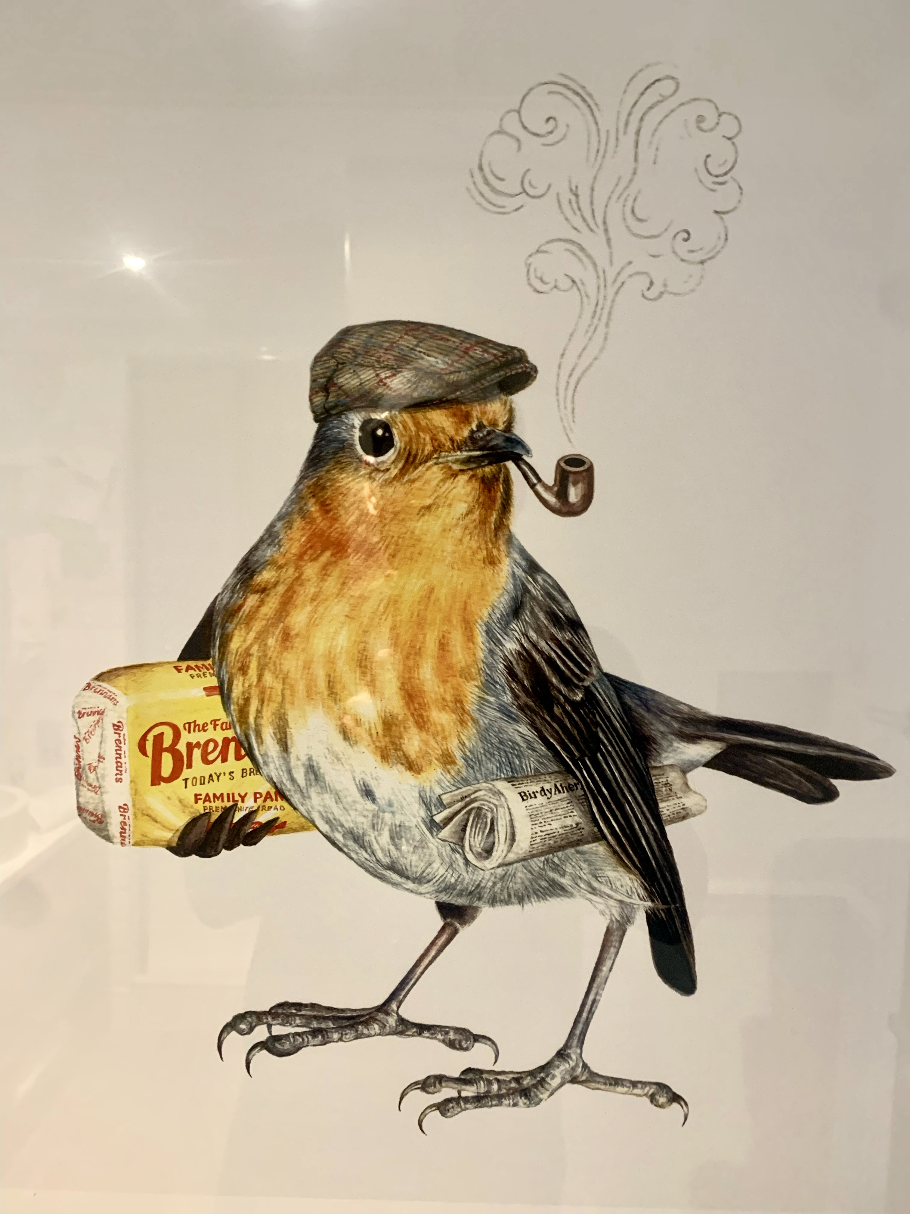 Bird with Pipe
